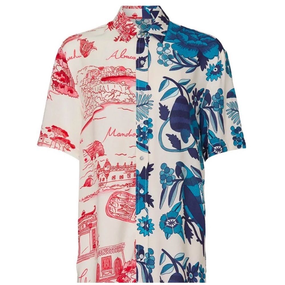 NEW Farm Rio Women’s Mixed Prints Uni Shirt Size SMALL